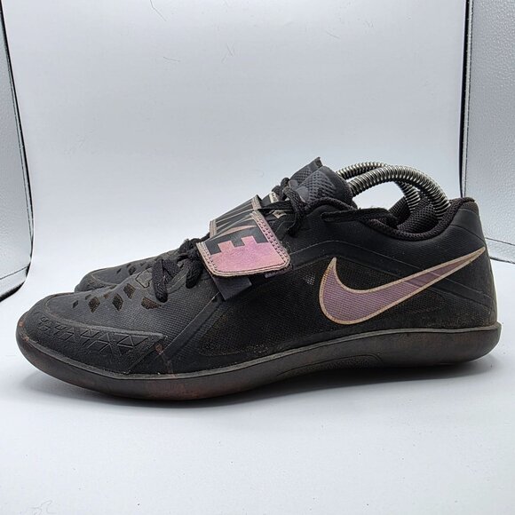 Nike Zoom Rival SD Track And Field Mens Size 8 Black Purple Shoes Training